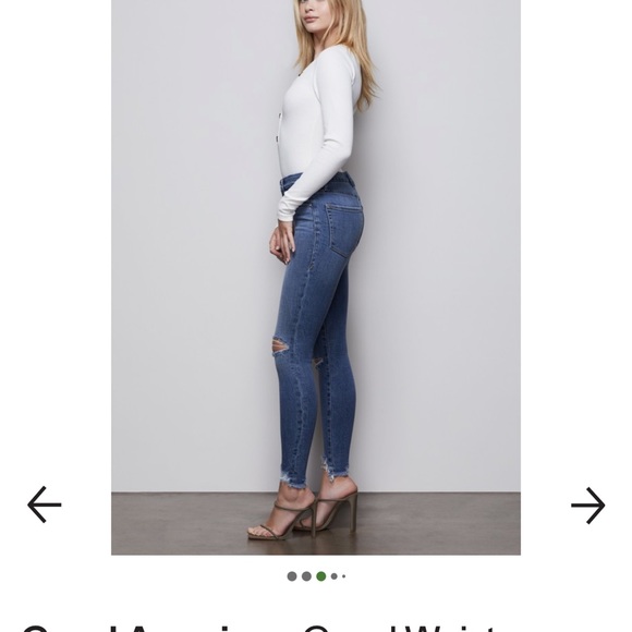 Good American Good Waist Released Hem Jeans - Picture 4 of 15